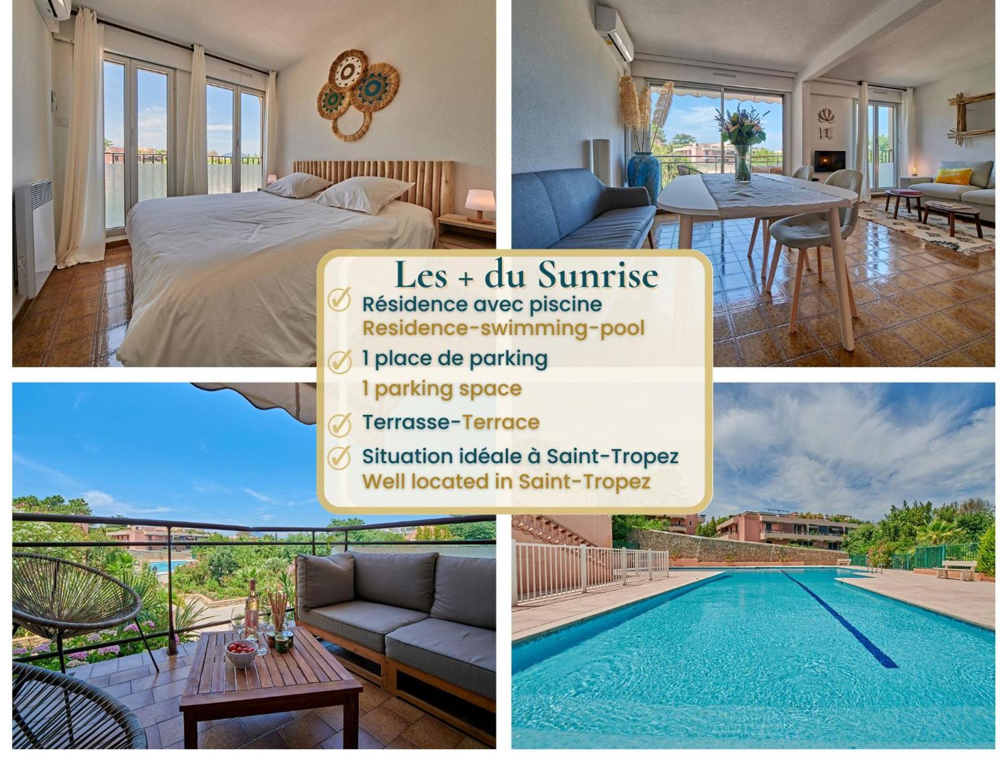 Sunrise -Swimming-Pool-Saint-Tropez Center-Parking Apartment Luaran gambar